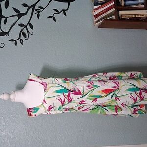 Roz & Ali White Dress with Colorful Accents